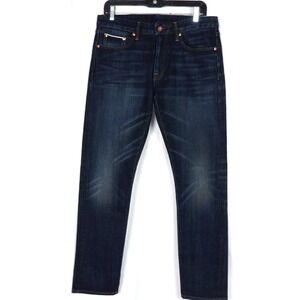 BONOBOS Dark Wash SELVEDGE Tailored Fit Denim Jeans Men's 31 X 32